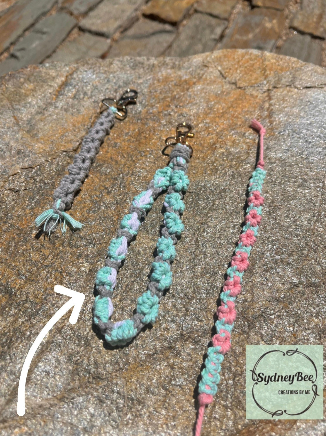 Floral Keychain Wristlet