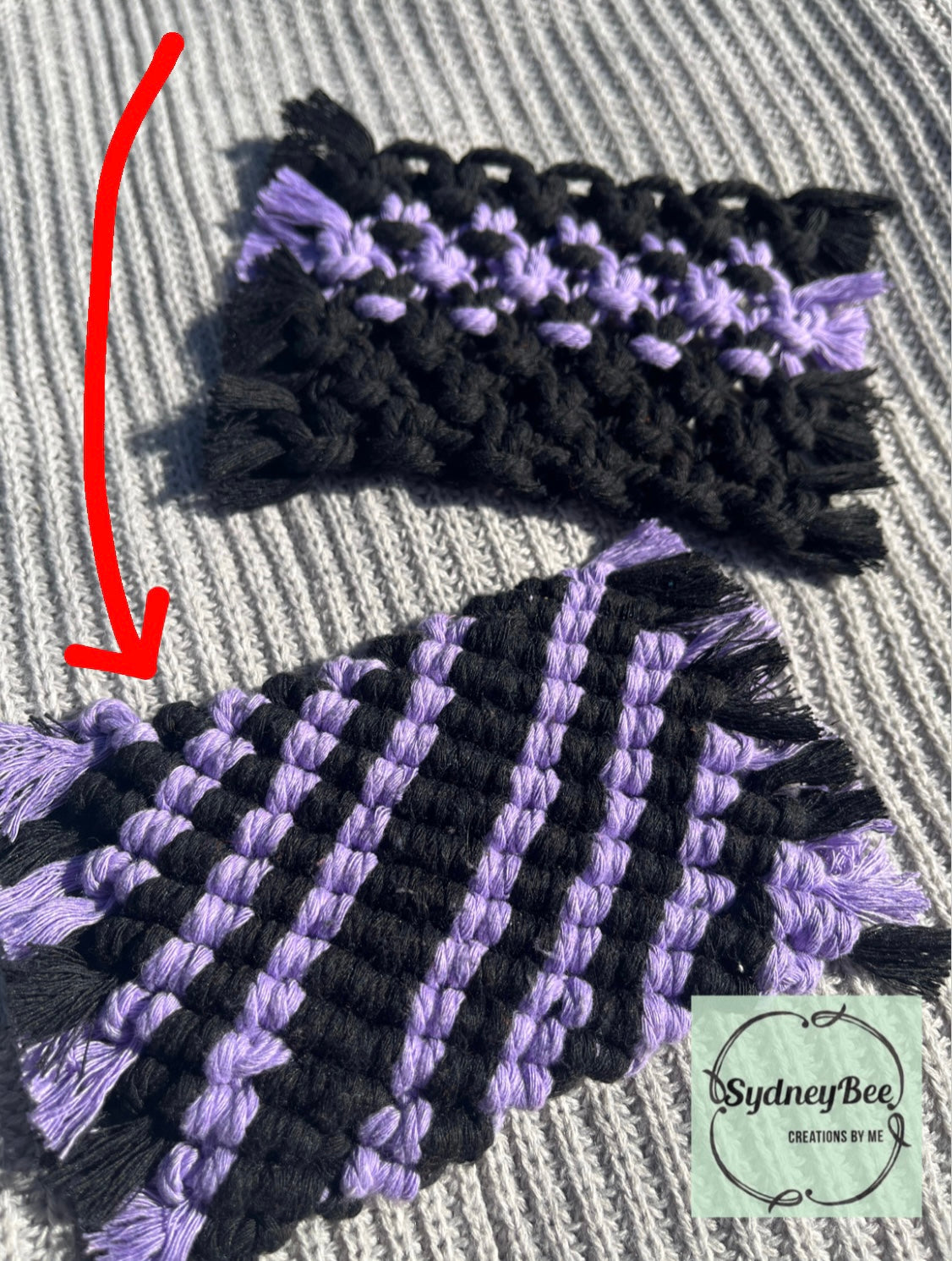 Diagonal Line Coaster